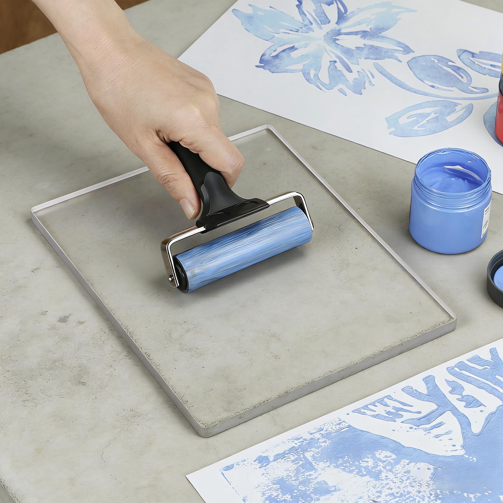 D ' Impression sur Gel Polyvalente avec Rouleau en