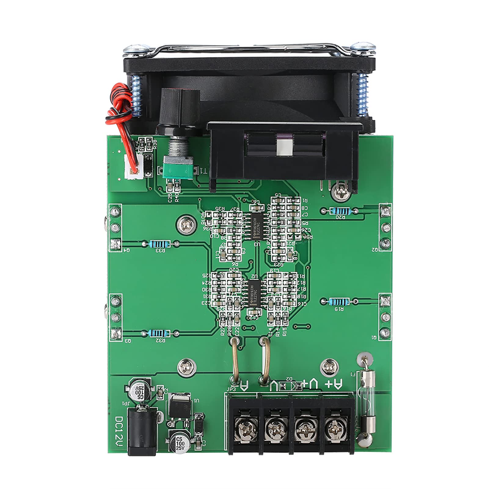 Comprobador de carga electrónico, DC12V 0 20A 250W Capacidad de batería Probador de corriente Módulo de monitoreo o descarga para probar el módulo de quemadura a placa de