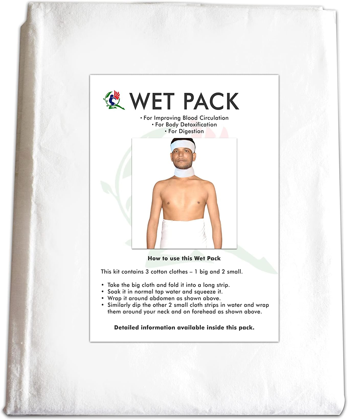 Natural Life Style - Cotton Patti Set Mohan Gupta, Medium (White)