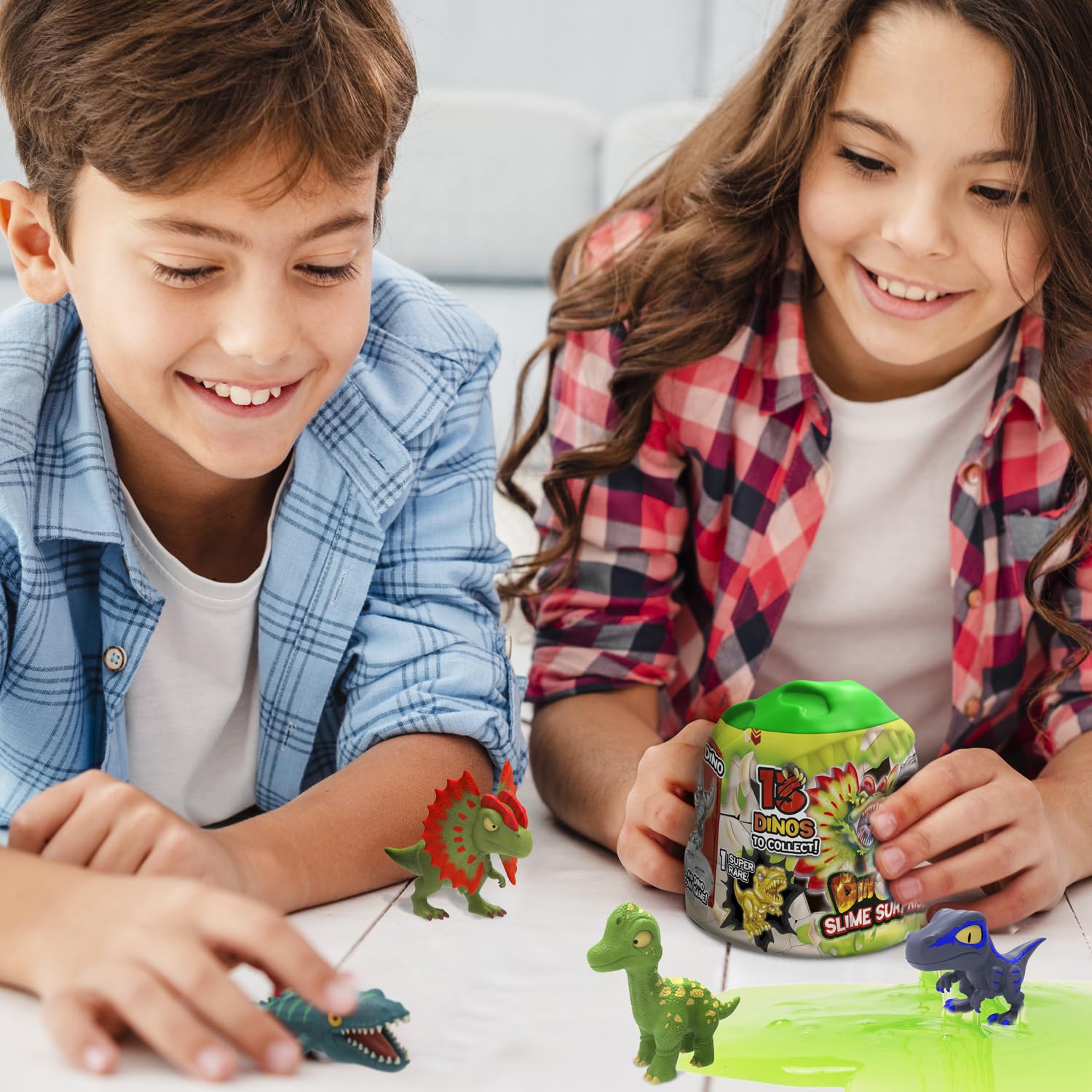 CRAZE Magic Slime zestaw 3 szt. – 3 x kapsułki Dinorex ze śluzem dla dzieci i kolekcjonerskimi figurkami dinozaurów - 13 dinozaurów do kolekcjonowania, 3 w zestawie