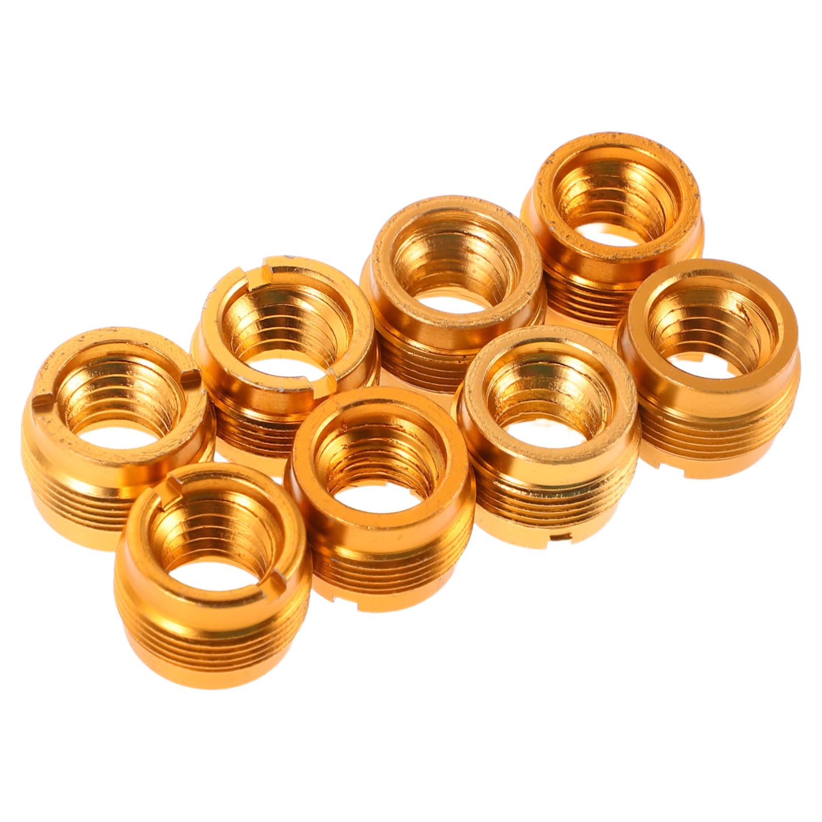 VICASKY 8pcs Microphone Adapter Set Mic Clip Converter Nut Shock Mount Holder Female to Male Thread Adapter for Secure Fit Vibration Dampening Easy Installation