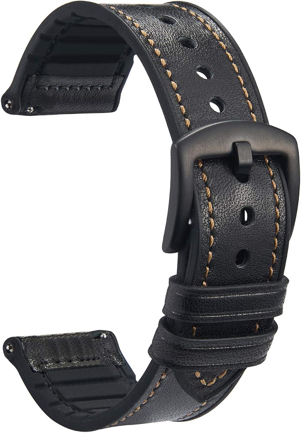 Rubber leather watch strap Outlet