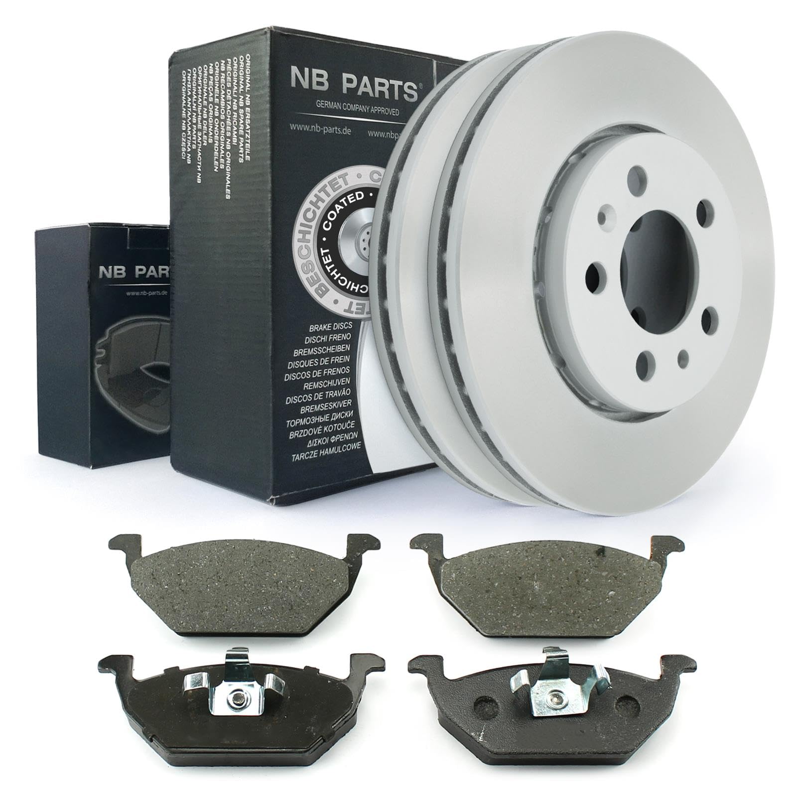 NB PARTS Bremsen vorne 256mm passend für Audi A1 A3 Seat Ibiza 5 Skoda Fabia Octavia VW Golf 4