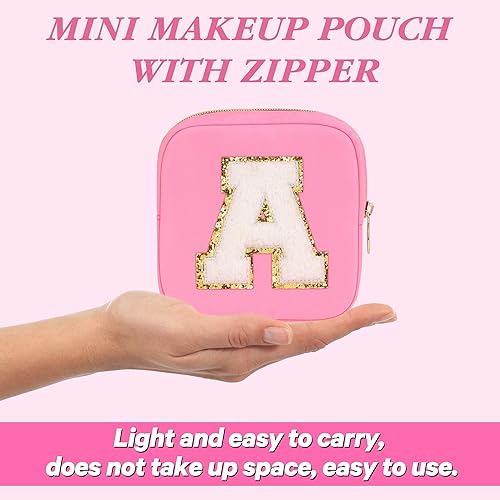 Miniatura 3 de Regalos de graduación para ella, bolsa de maquillaje para mujer, pequeña bolsa de maquillaje para bolso, bolsa de cosméticos de viaje con parche de