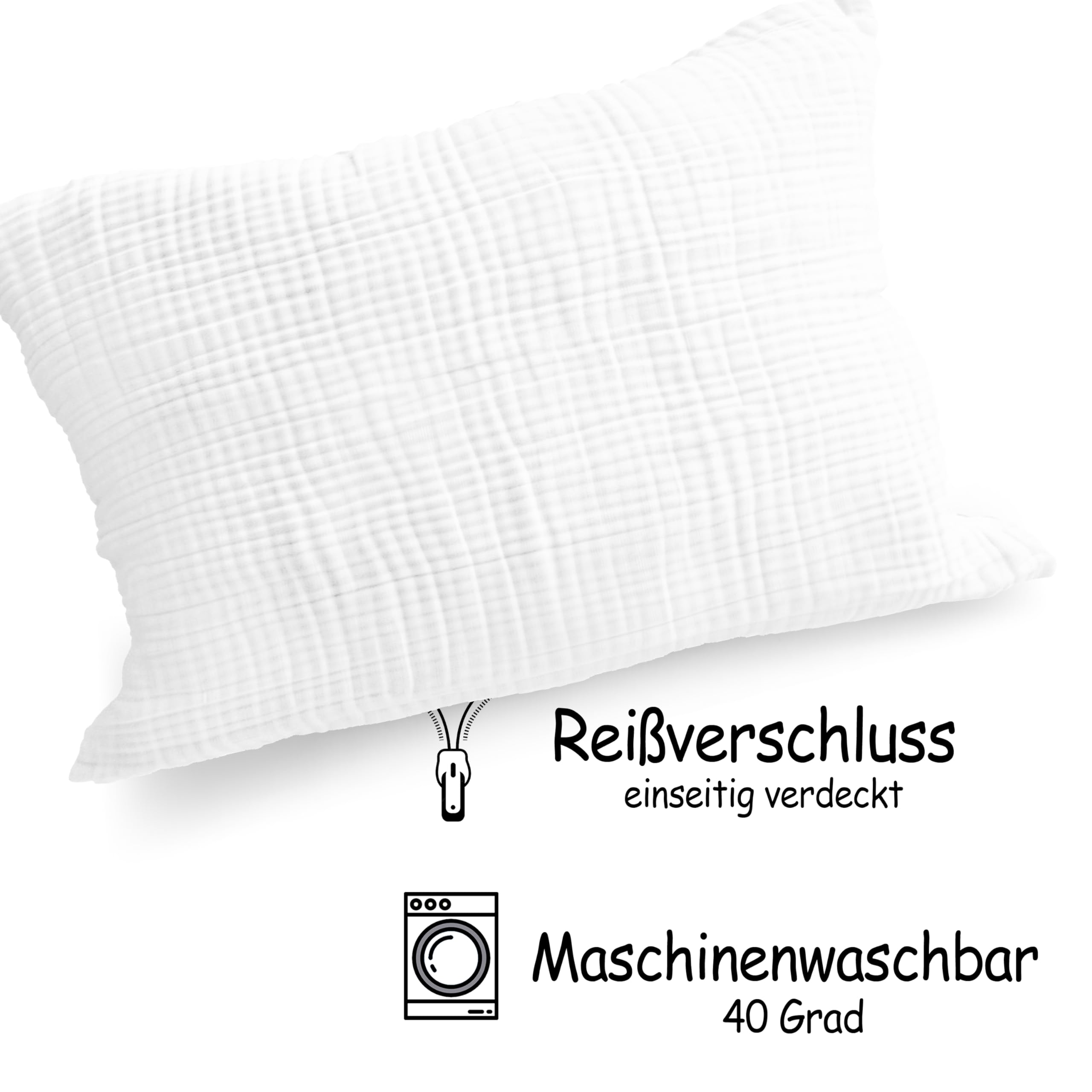 PinkZebra Taie d'oreiller pour enfant, Housse de coussin en 100% coton, Housse de coussin pour garçon, Certifié Oeko-tex Standard 100, Housses de coussin pour enfants avec fermeture éclair, Fabriqué