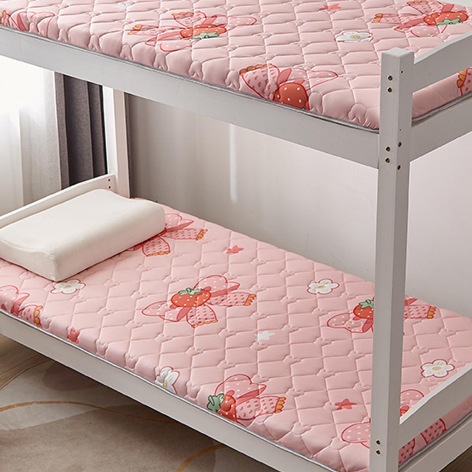 F,60x160cm, Colchón De Futón Almohadilla Tradicional Japonesa De Piso Cómodo Y Suave Grosor 3Cm Almohadilla Plegable para Dormir Piso Cama De Huéspedes para Dormitorio