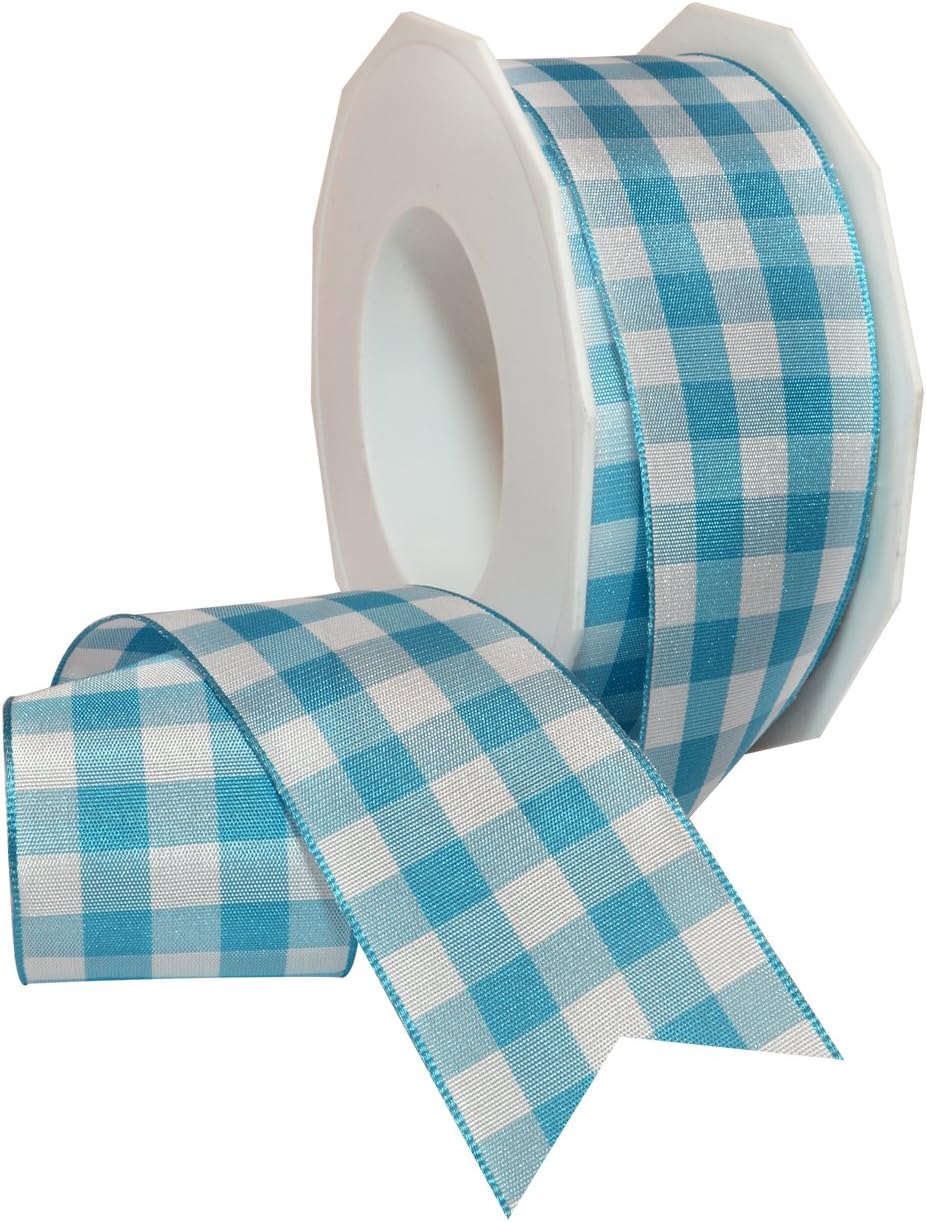 Morex Ribbon Karo Wired Ribbon, 1-1/2" by 22 yd, Royal Blue