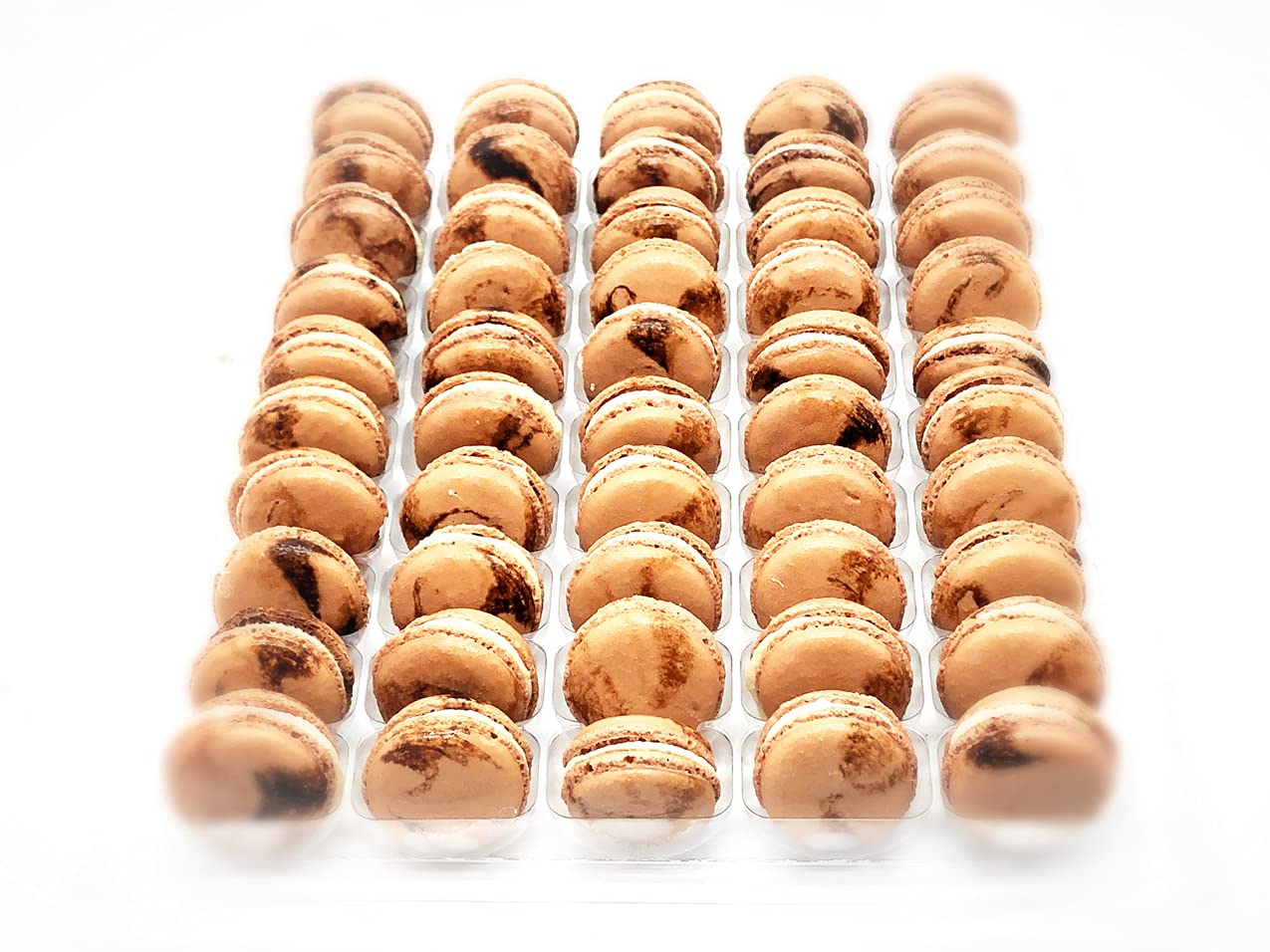 50 Pack Gluten Free French Coffee Macaron | A great addition for your bakery establishment or your next party