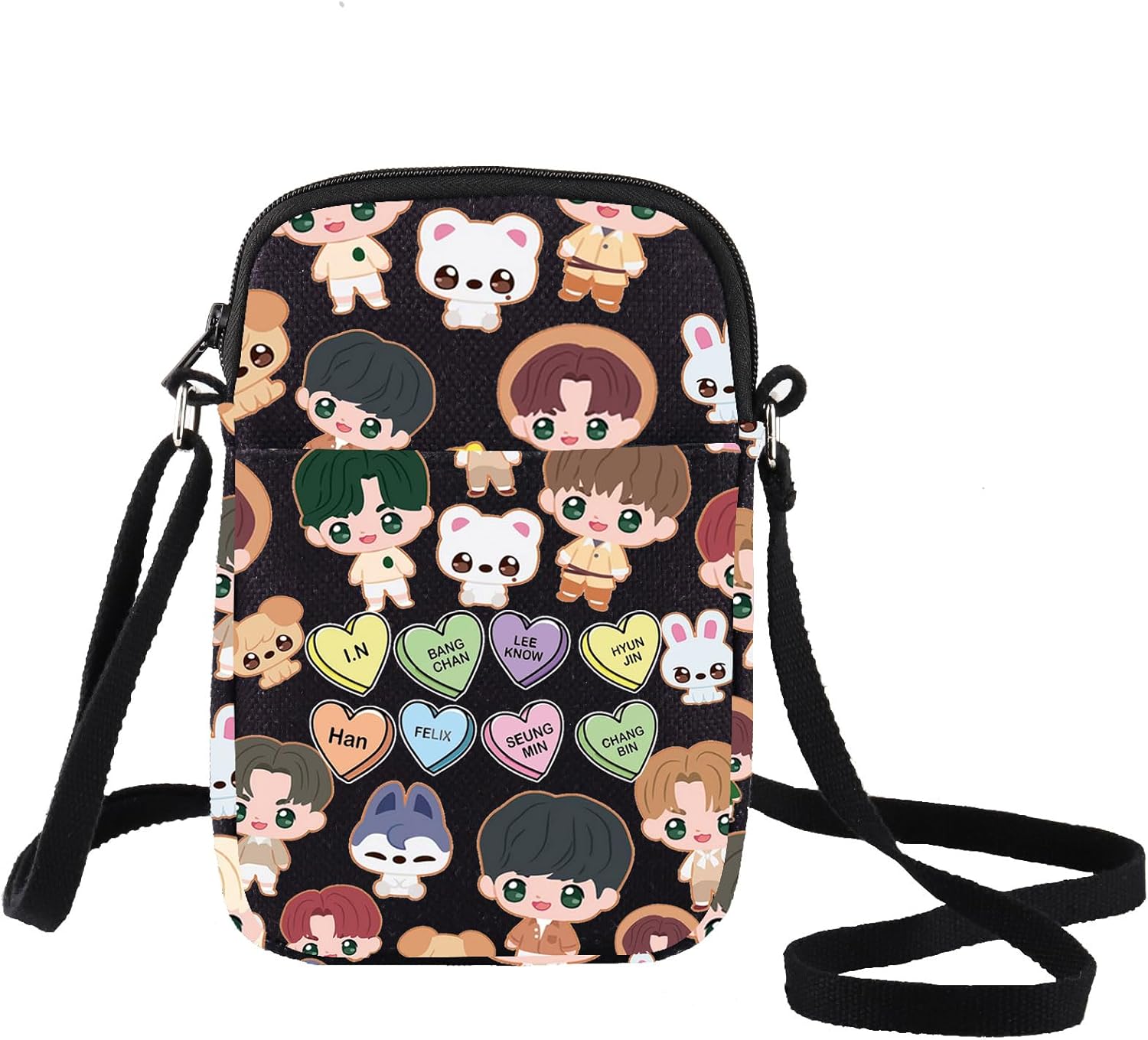 LEVLO SKZ Crossbody Bag SKZ Animal Fans Gift Korean Group Member Shoulder Bag Korean Musical Merchandise