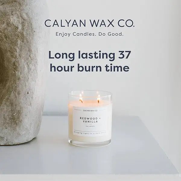 Calyan Wax Co. Passionfruit & Ginger 2 Wick Scented Candle - 37 Hour Burn - Luxury Clean Soy Wax Candles - Long Lasting Large Glass Jar Candle for Home - 8.8oz 4