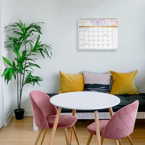 Miniatura 6 de SKYDUE Calendario de pared 2024, 14.5 x 11.5 pulgadas, calendario 2024 encuadernado en espiral, enero de 2024 a junio de 2025, 6 diseños estéticos,