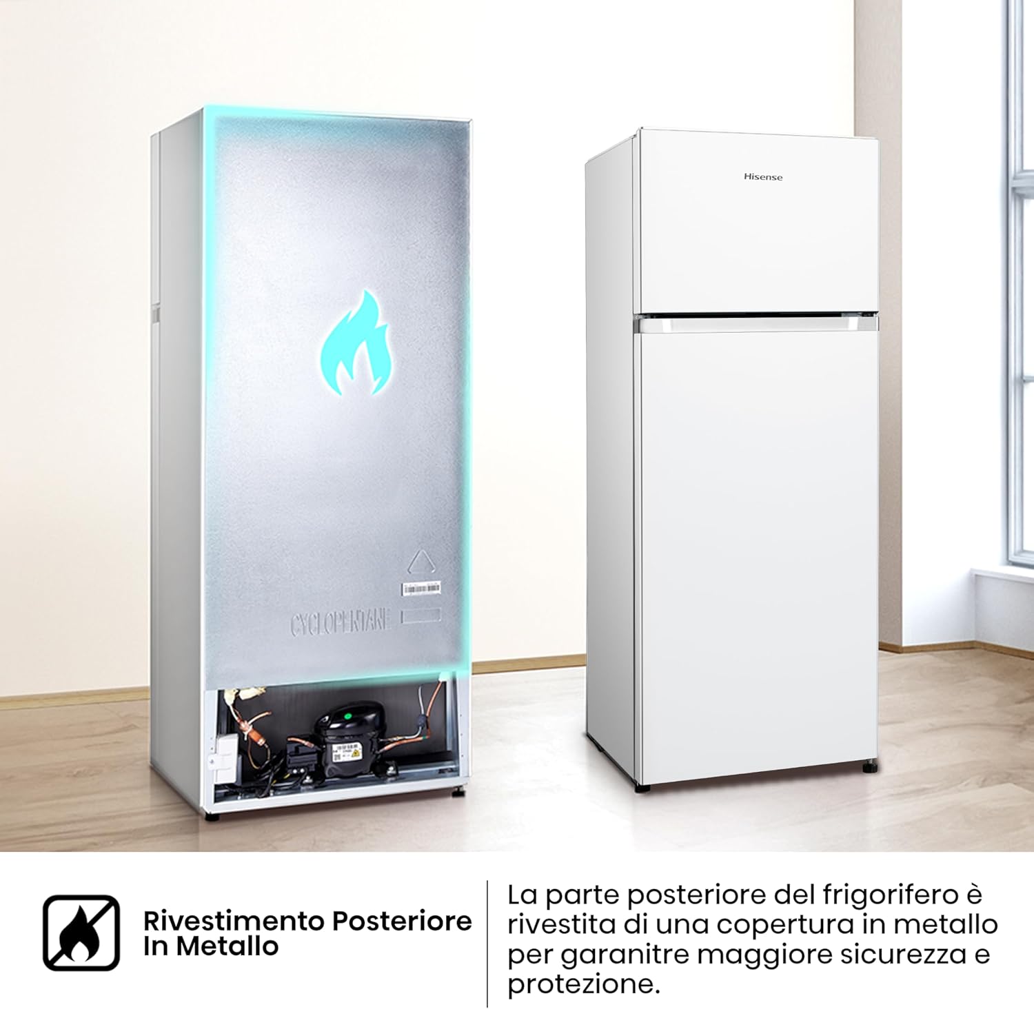 Refrigerator interior with bright LED lighting