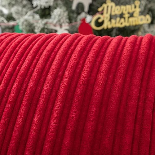 Miniatura 4 de Kevin Textile - Juego de 2 fundas de cojín cuadradas de pana suave decorativas, para Navidad, decoración del hogar para sofá, cama, silla, 16 x 16