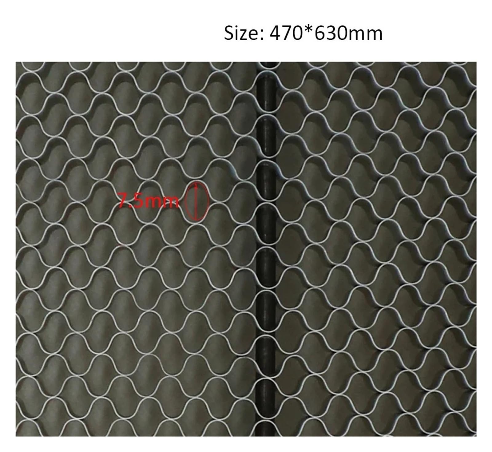 Plateau laser alvéolé 3D, Table de travail en nid d'abeille 630x470x22mm