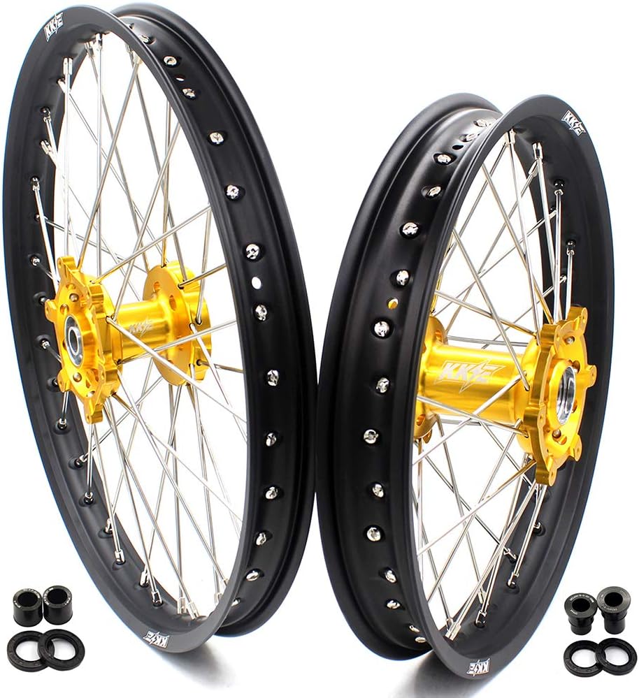 KKE 21/18 Rims Fit for Suzuki DRZ400 DRZ400E DRZ400S 00-2024 DRZ400SM 2005-2024 Enduro Wheels CNC Hubs Set