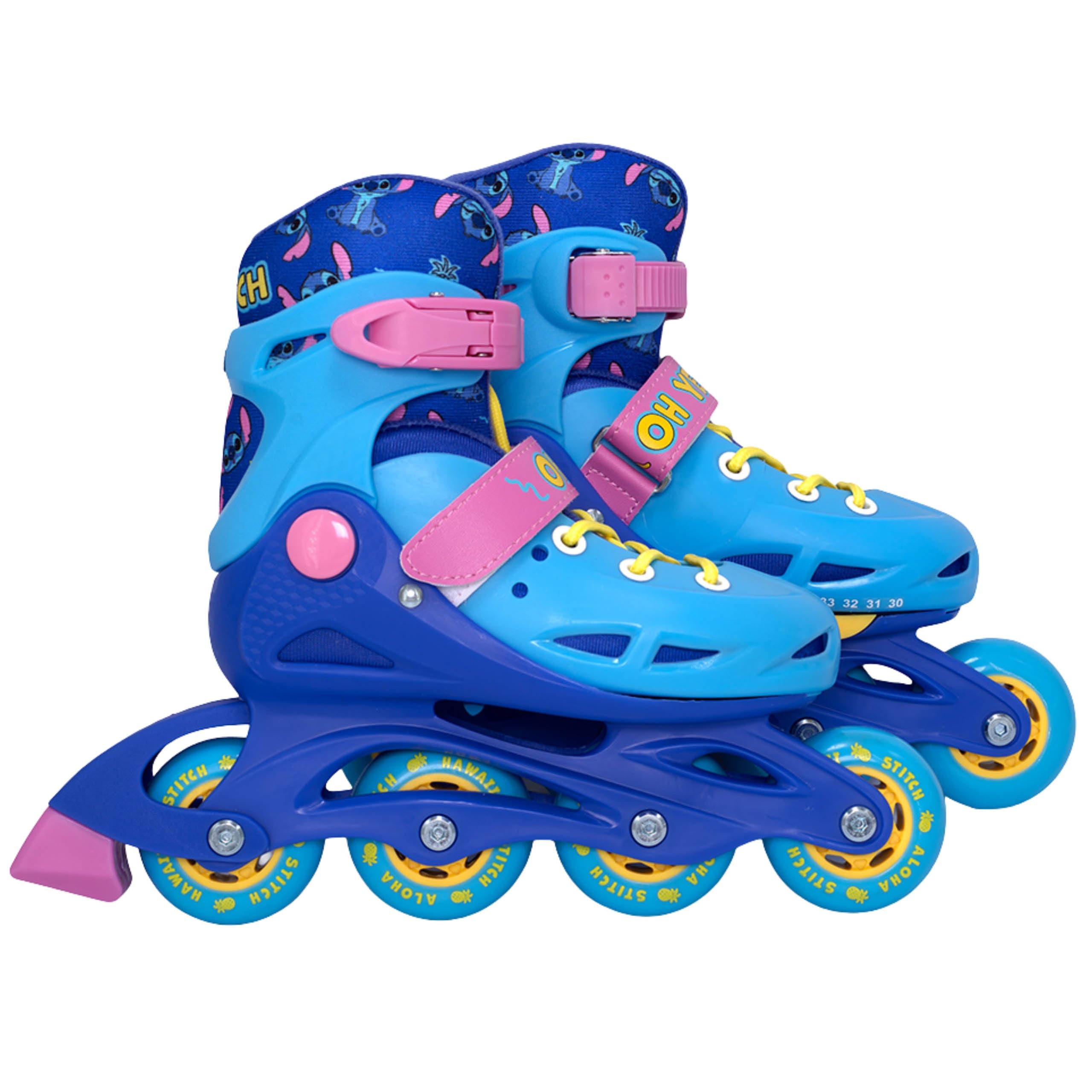 DISNEY Frozen – Pattini soft boot 3 in 1 per bambini, regolabili, LED – classici, da allenamento, a rotelle