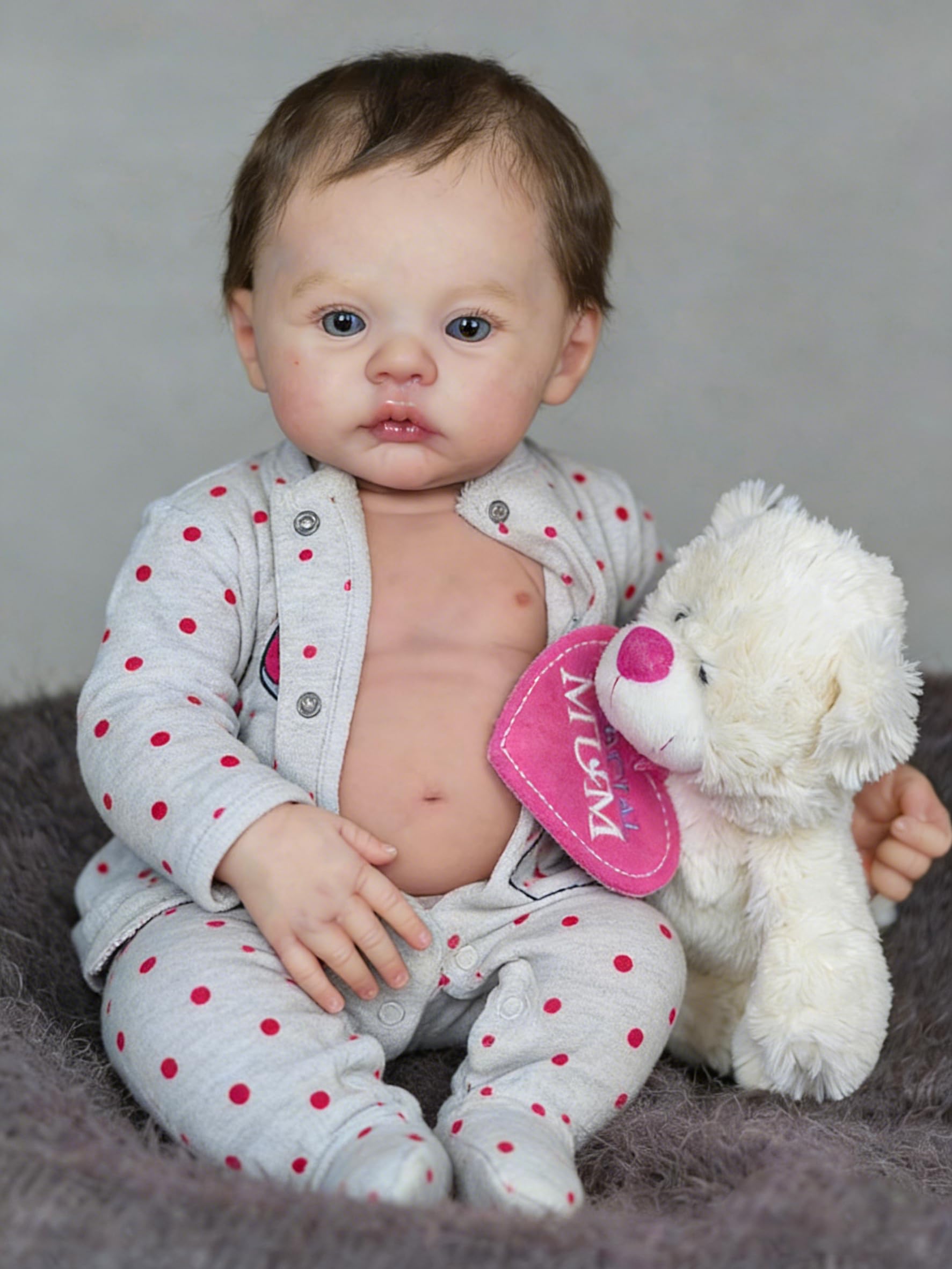 Anano Reborn Baby Dolls Silicone Full Body-18 in Realistic Baby Doll Newborn Boy, Full Silicone Babys Doll Lifelike Babies, Real Life Babys Reborn Dolls New Born with Accessories