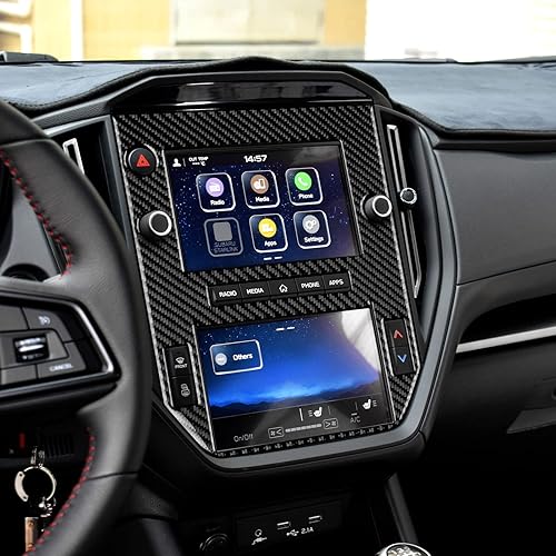 Miniatura 5 de AIRSPEED Para Subaru WRXWRX STI 2022 2023 Cubierta del marco de navegación de la consola central del automóvil Cubierta del marco de navegación de