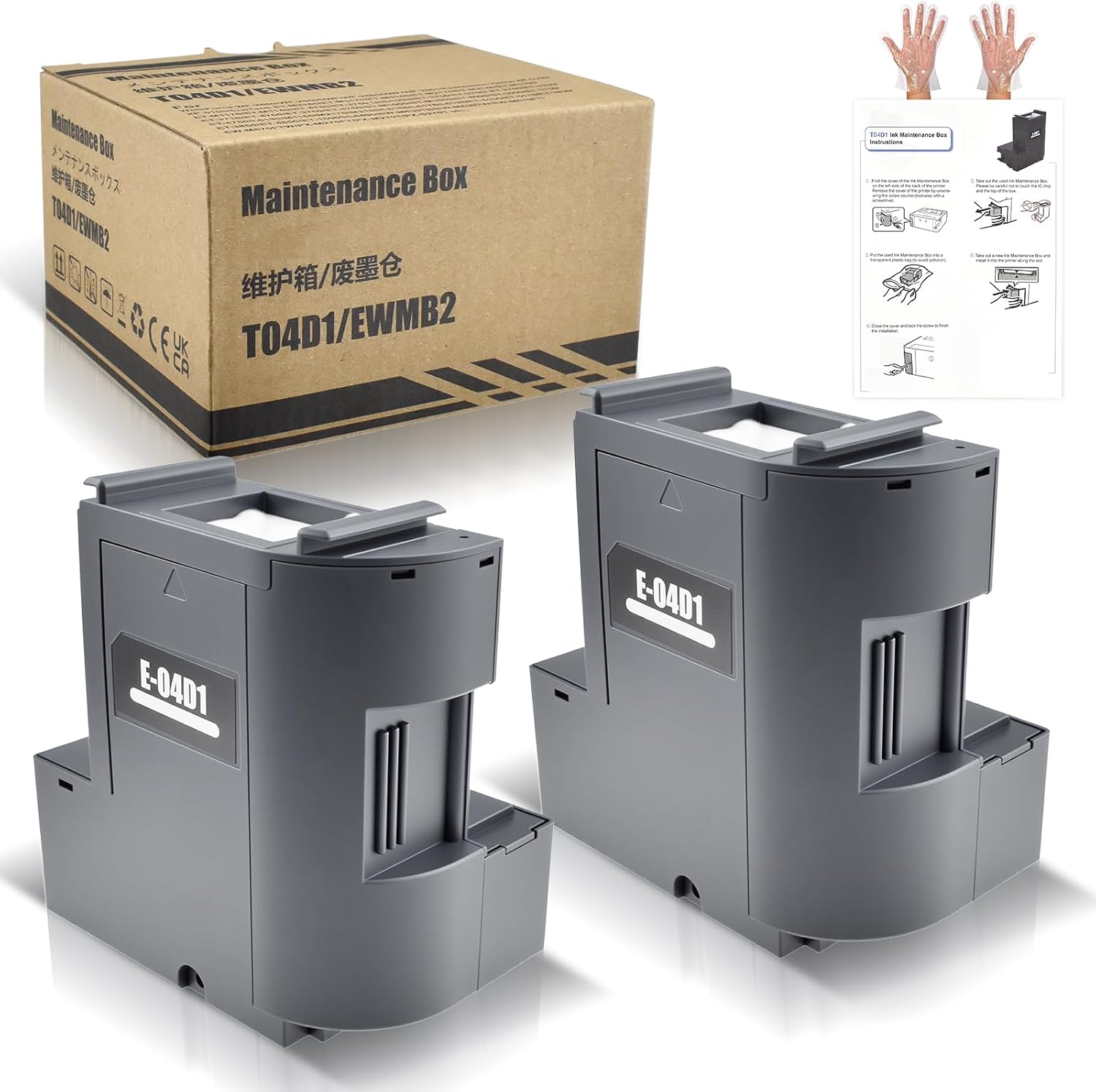 Tanque de mantenimiento para impresora E-04D1 2 piezas miniatura 1