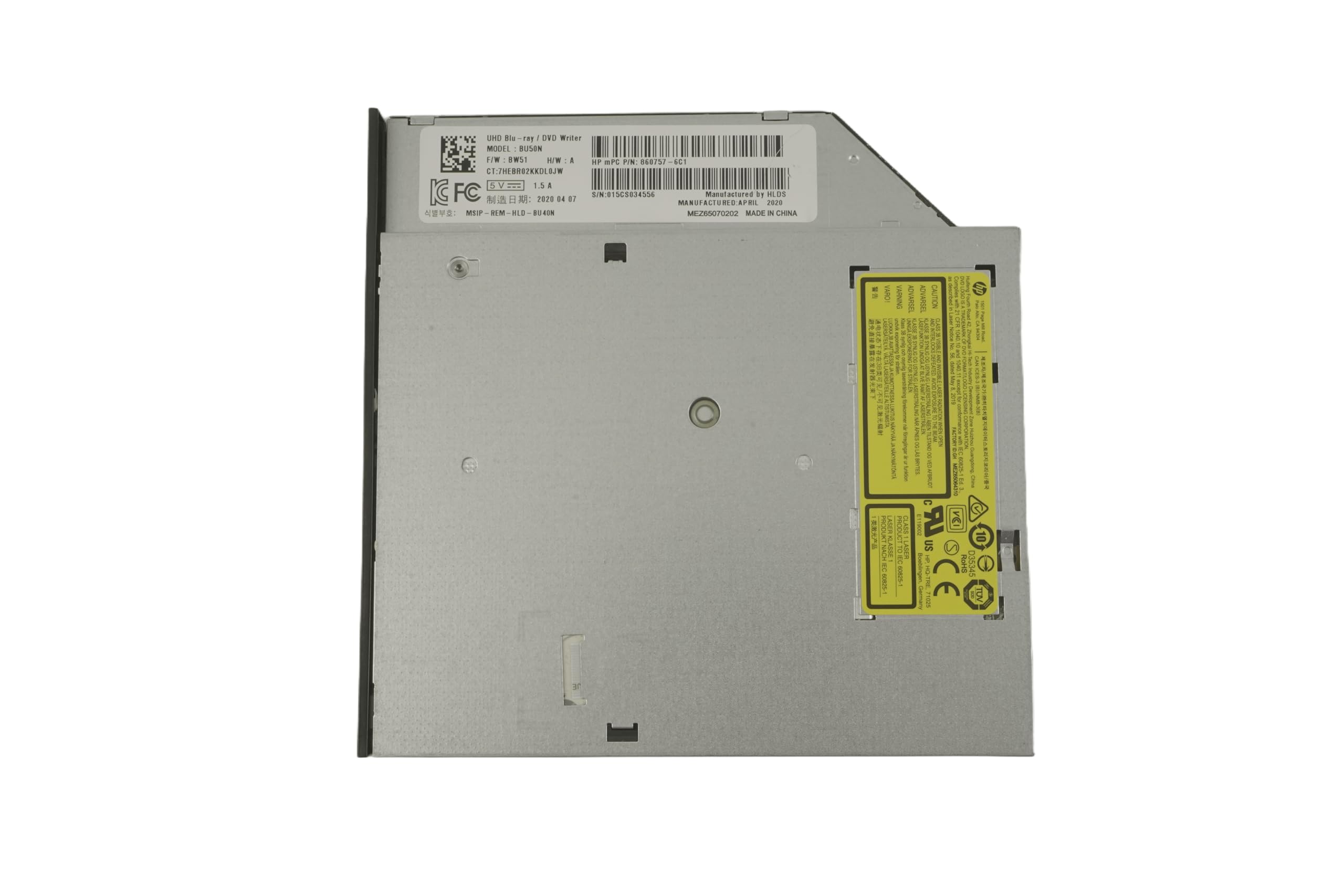 BU50N 6X SATA 4K Blu-ray Slim Drive Player BD-RE BDXL 100G 120GB UHD BD-RE DVD Writer 9.0mm