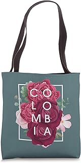 Flowers of Colombia Word Art - Colombian Pride Tote Bag