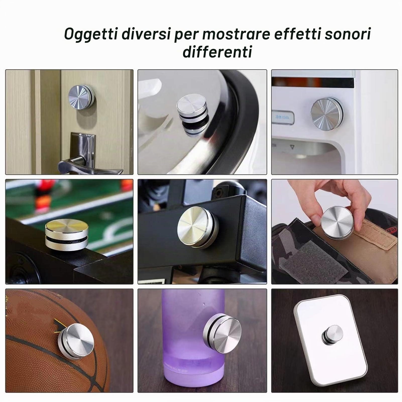 Altoparlante BT a Conduzione Ossea, Mini Altoparlante Portatile Creativo con Audio Stereo in modalità Wireless, con Microfono per Viaggi All'aperto a Casa (SILVER)