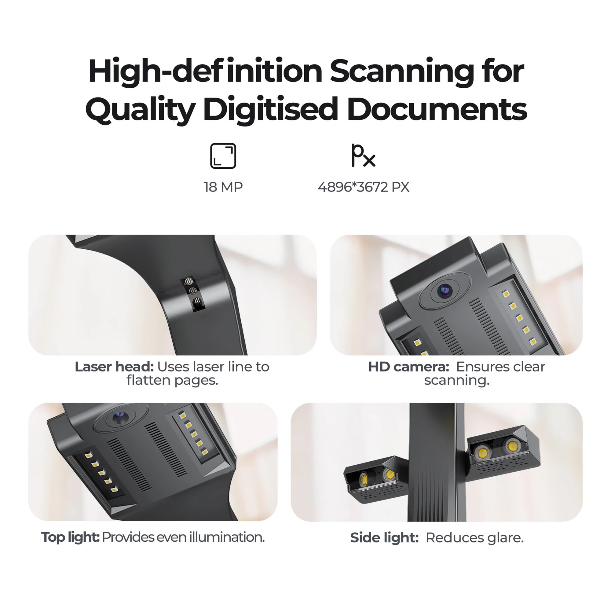 Scanner per documenti, Scanner for documenti doppio formato A3/A4 con OCR: conversione in PDF Word ricercabile