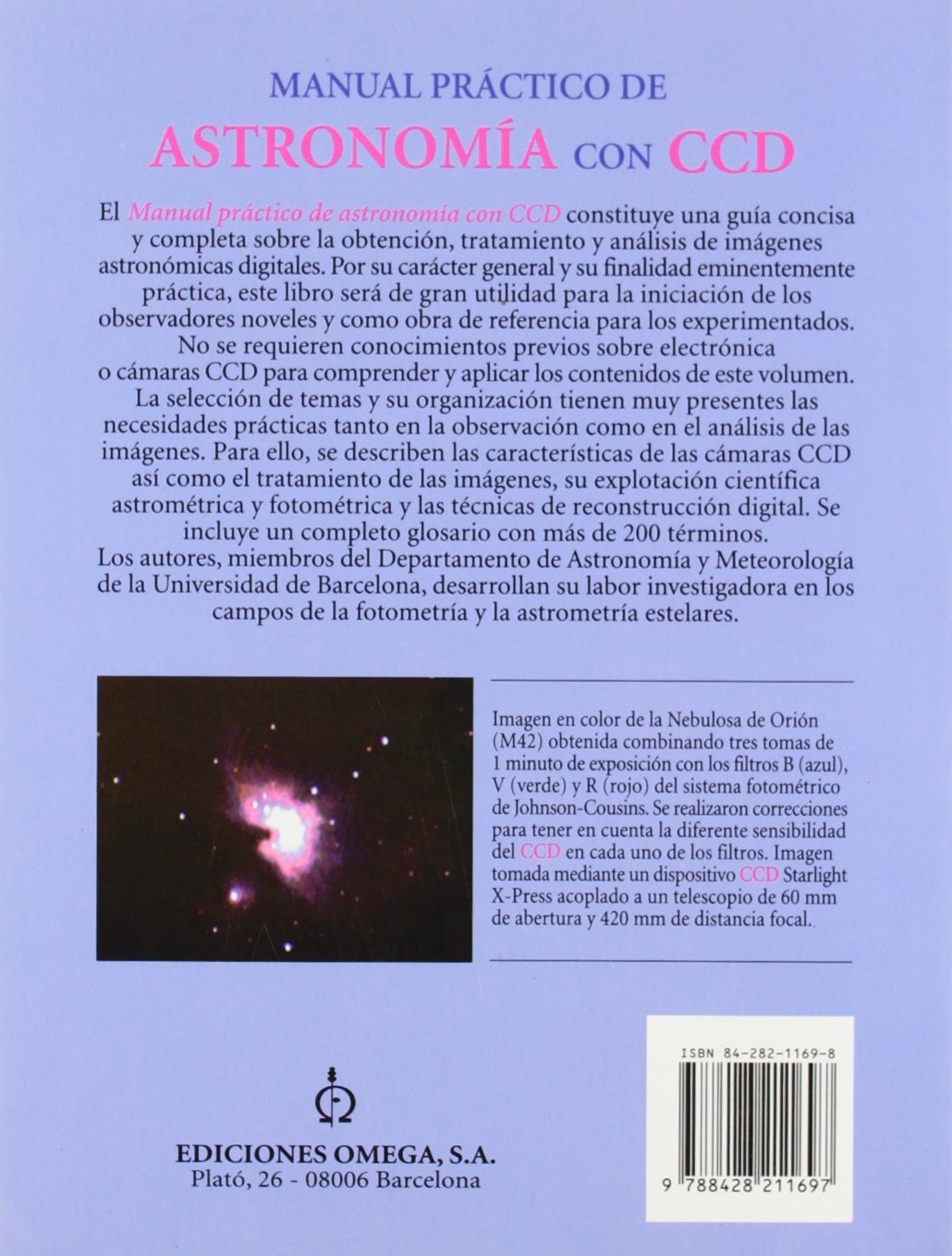 Manual práctico de astronomía con CCD (GEOGRAFÍA Y GEOLOGÍA-ASTRONOMIA)