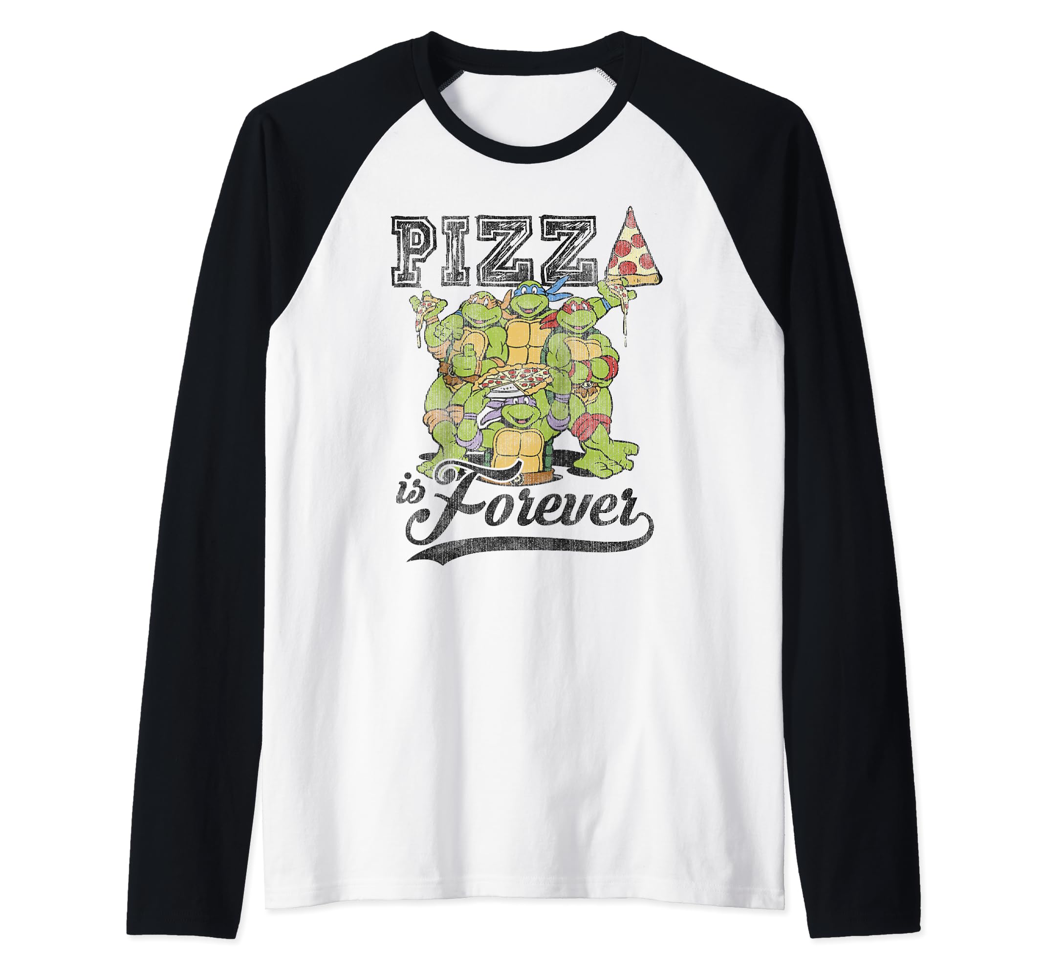 NickelodeonTeenage Mutant Ninja Turtles Pizza Forever Raglan Baseball Tee