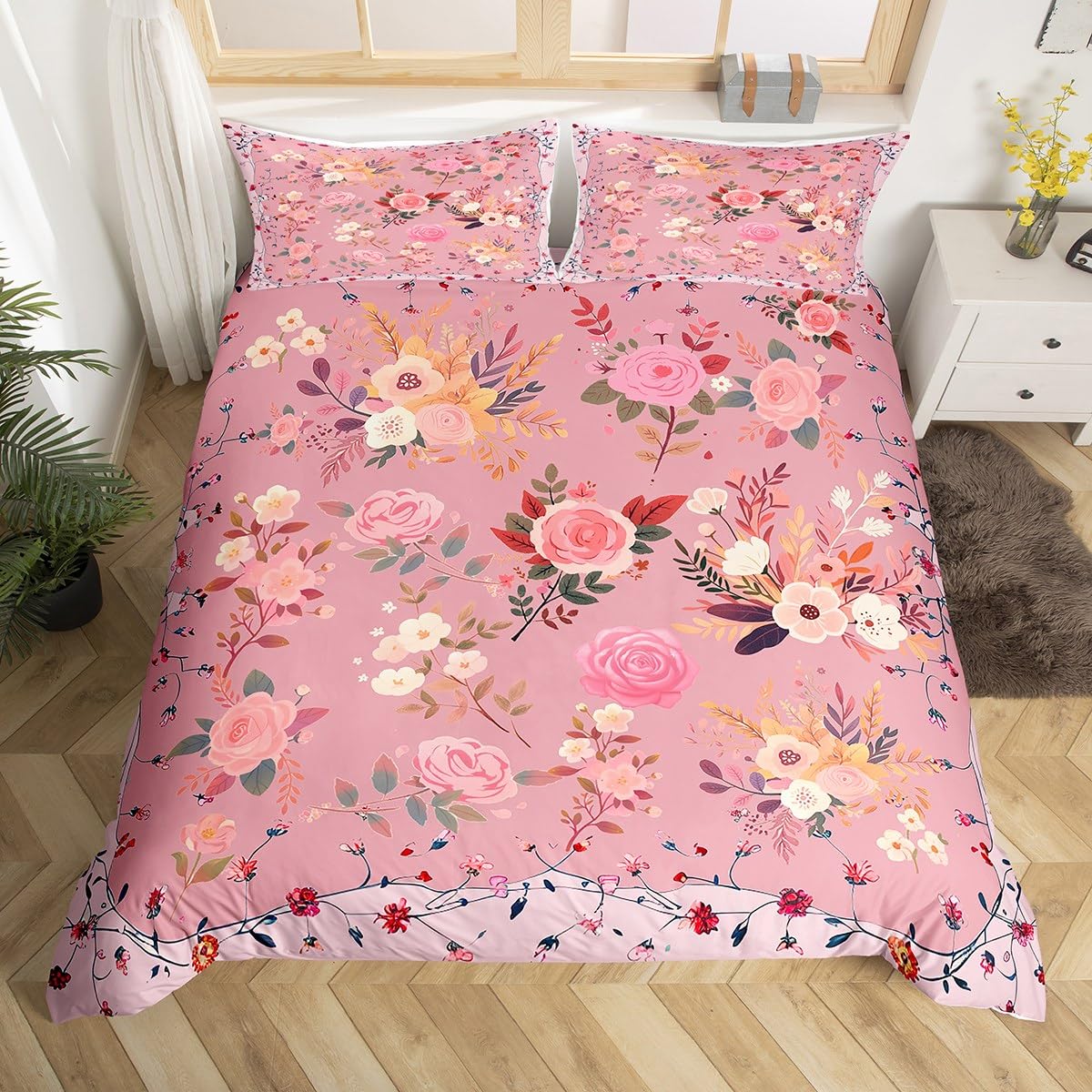 Housse de couette fleurie pour sublimer la chambre des enfants