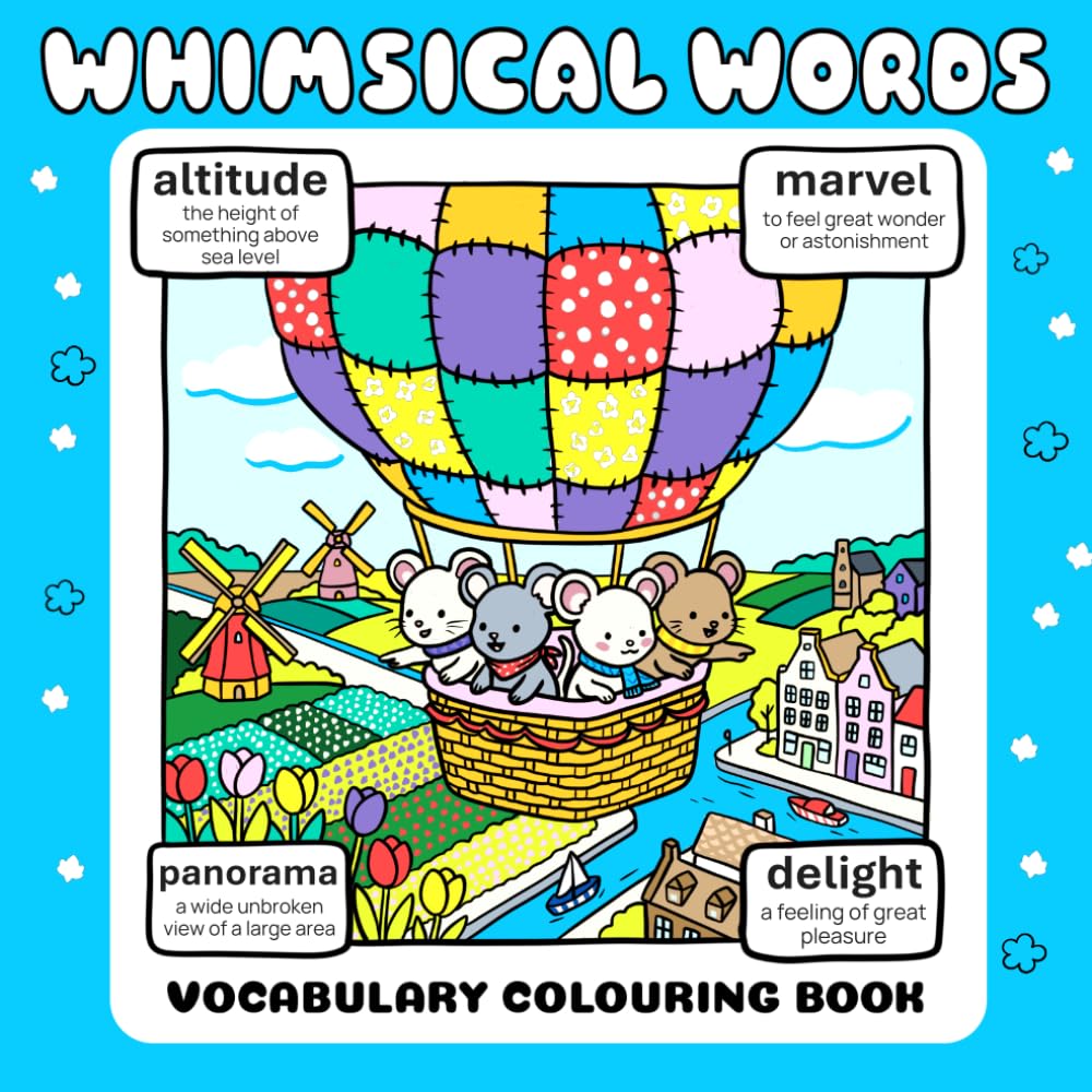 Whimsical Words Vocabulary Colouring Book (Cute and Cosy Vocabulary Colouring Books)