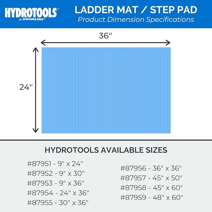 Tapete protector para escalera de piscina Swimline Hydrotools 24x36 in miniatura 2
