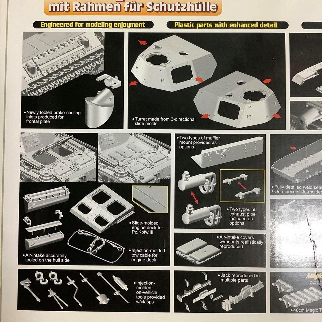 ドラゴン 6605 1/35 3号戦車 M型 初期型 防水カバー/マフラー 13723 Water