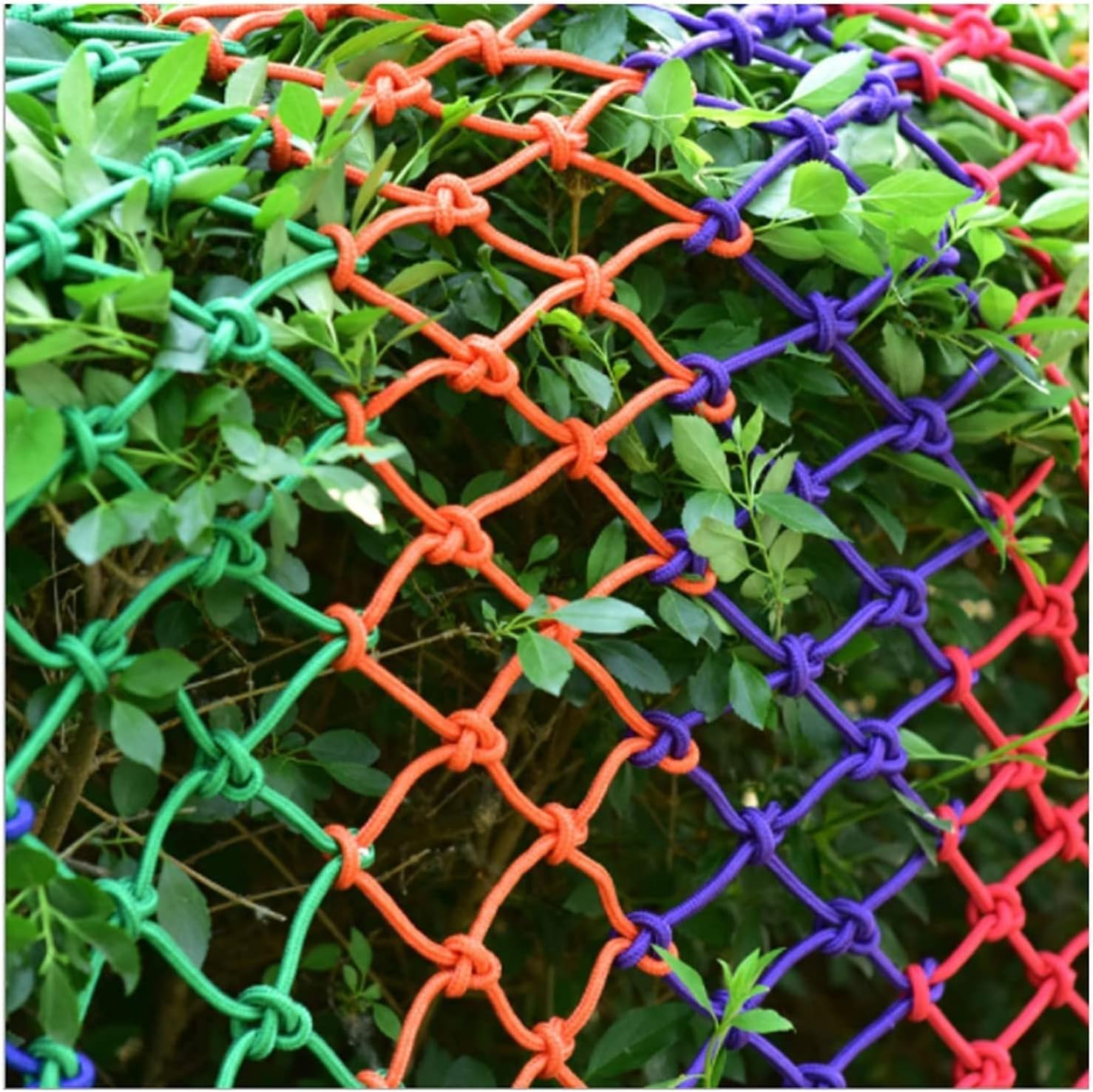 Rope Net Railing Patios Safety Net, Child Safety Net Color Cargo Net Weave Nylon Protective Net, Garden Swing Outdoor Hammock Playground Decoration Rope Netting (Size : 4x5m(13x16f