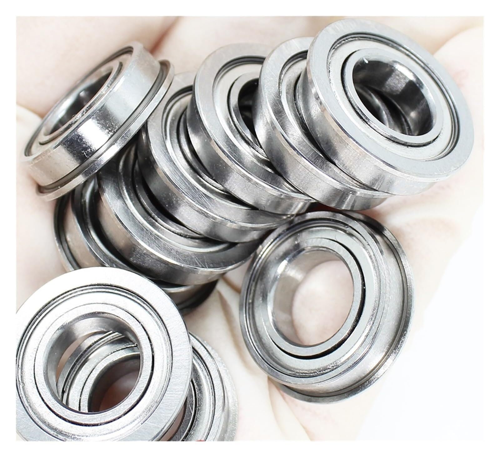 Lager, F6901ZZ Flanschlager 12x24x6 mm ABEC-5 4PC Dünnschnitt-Flanschlager F6901 Z ZZ Kugellager Verschleißfestigkeit
