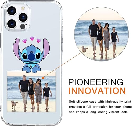 Miniatura 2 de Funda transparente personalizada para iPhone 11 Pro Max de 6.5 pulgadas, bonita funda de silicona con foto personalizada de dibujos animados de