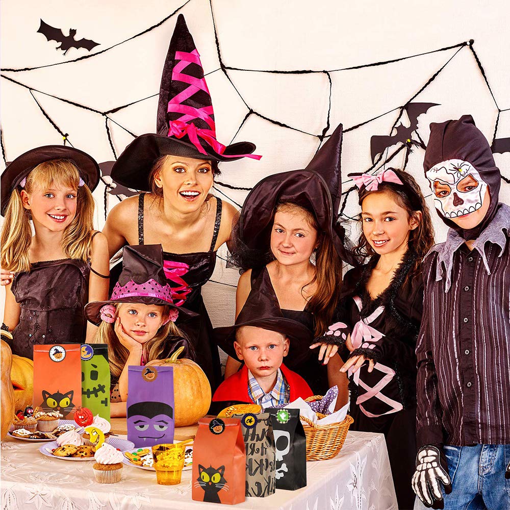 Sachet Bonbon,Sachet Bonbons Anniversaire,Sac Plastique,Sacs De Bonbons D'halloween Pour La Fête,Halloween Cellophane Bags,50 Pièces