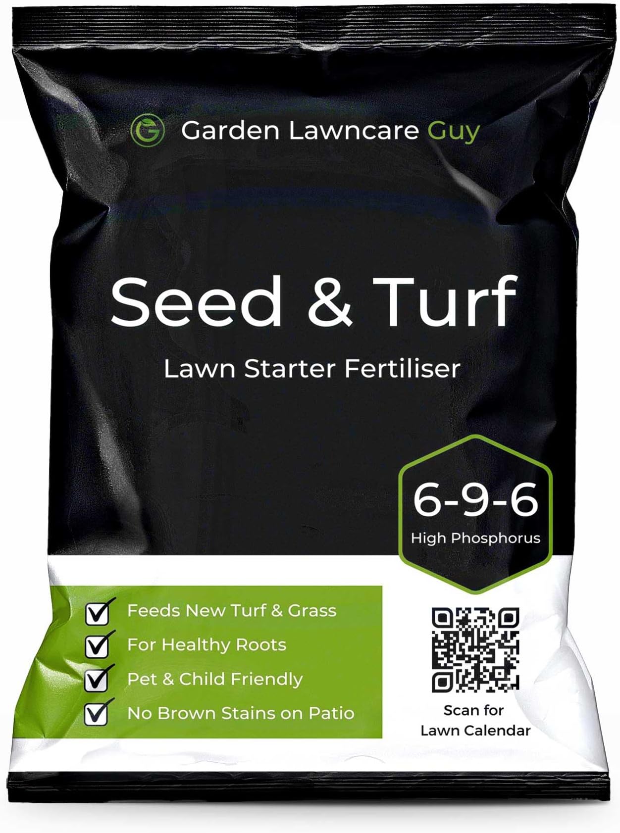 Seed & Turf Feed - Pre Seeding & Pre Turfing Lawn Fertiliser - Child and Pet Friendly - High in Phosphorus for Lawn Establishment - Garden Lawncare Guy