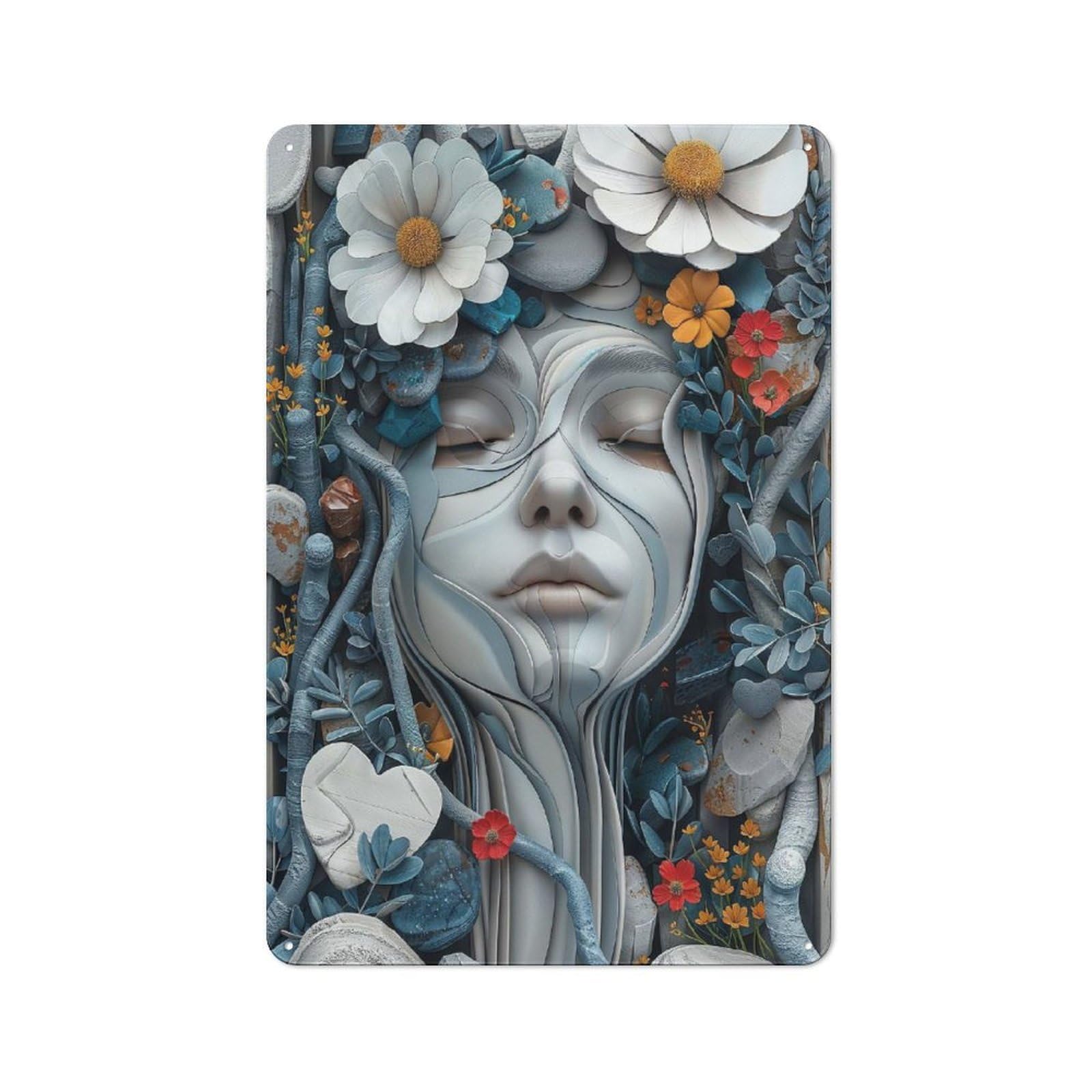 Natures Embrace Retro Tin Sign 30x20cm for Café Or Restaurant, Housewarming Wall Decor for People Furnishing Café And Restaurant