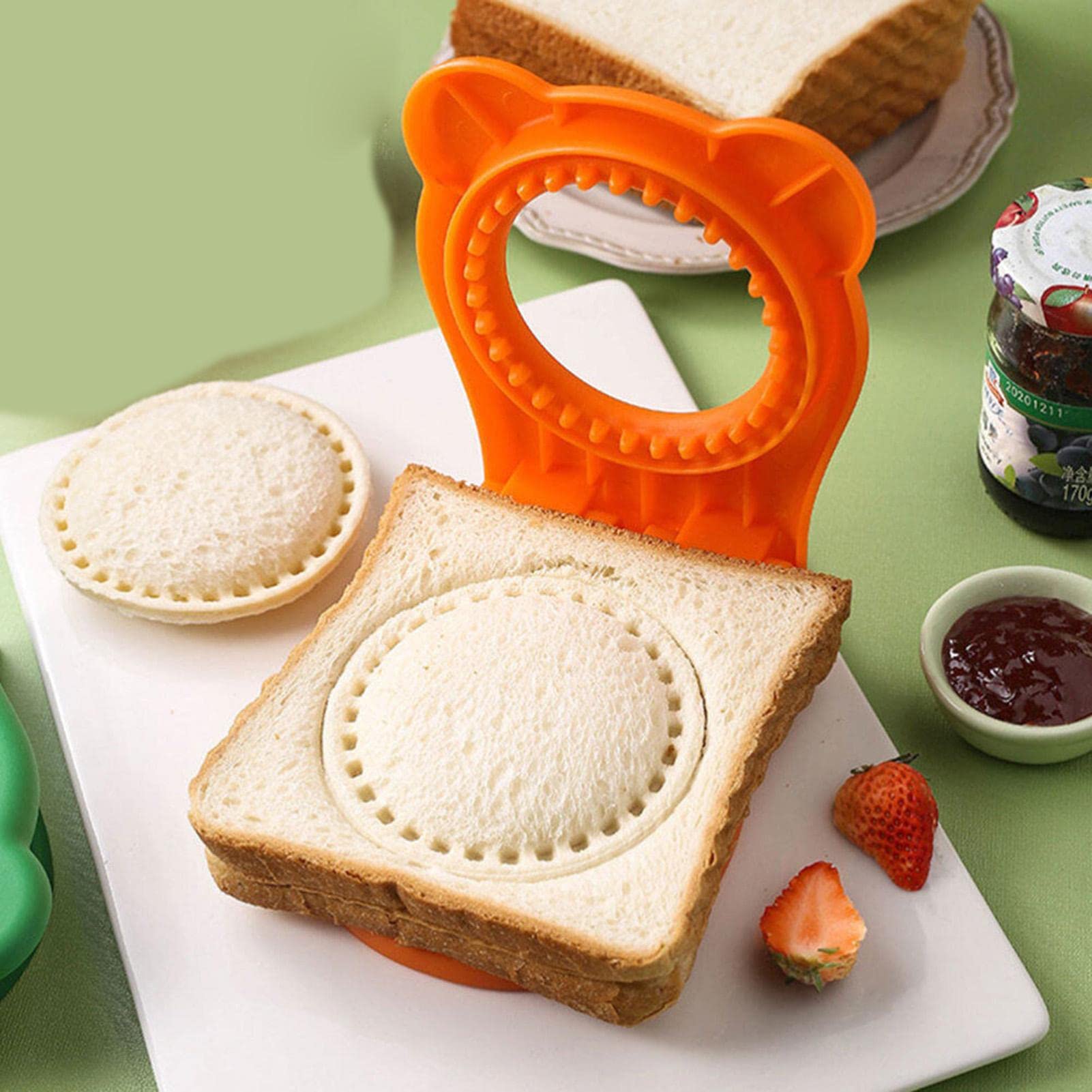 Sigillante e taglierina per sandwich - Tagliapasta per Panini in Acciaio Inossidabile Pancake Maker,Pane Cookie Cutters Sandwich Pie Cookie Pane Toast Stampo per bambini Gimocool