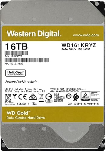Miniatura 18 de WD Gold WD1005FBYZ Disco duro de 1 terabyte, centro de datos, de 7200 rpm, Class SATA de 6 gigabytes por segundo, con cache de 128 megabytes, de 3.5