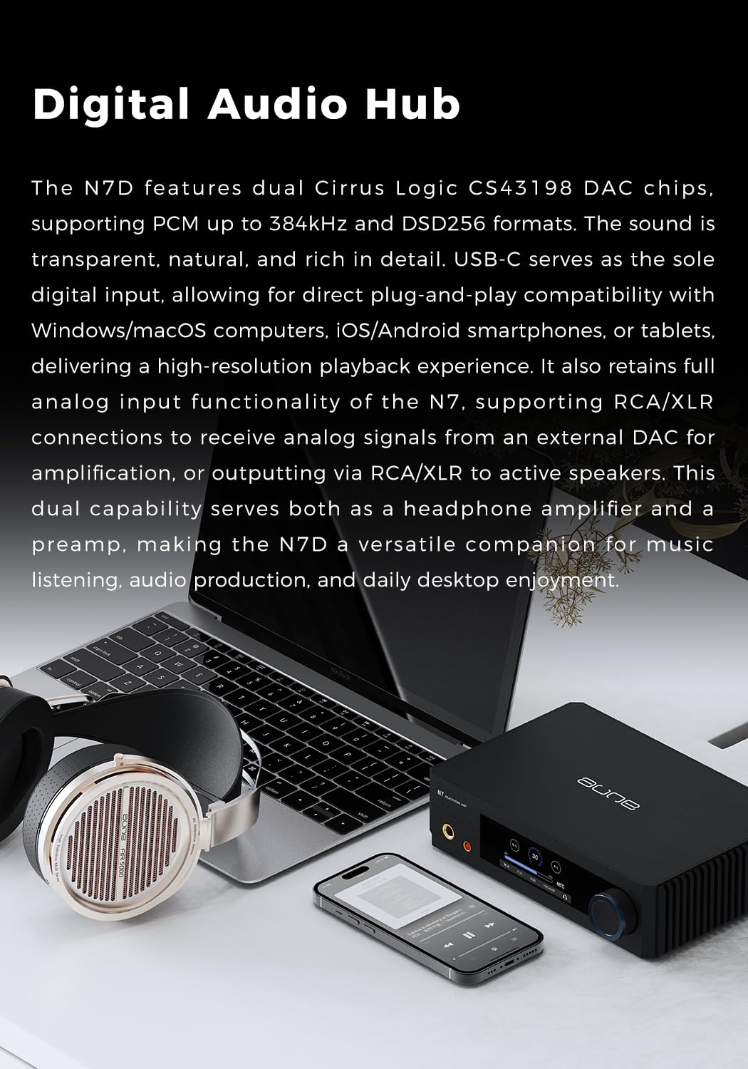 Amazon.com: aune N7 (DAC Edition) Class-A Headphone Amp and USB