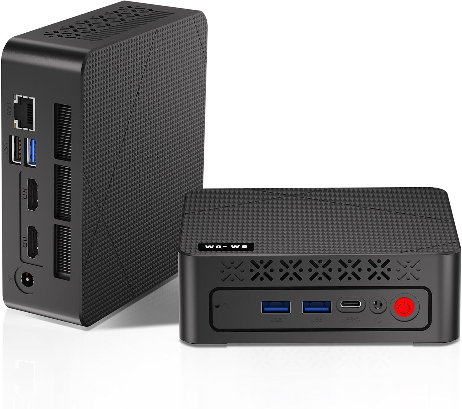 wo-we P6 Mini Gaming Computer AMD Ryzen 5 3550H（4C/8T,As much as 3.7GHz,16GB DDR4…