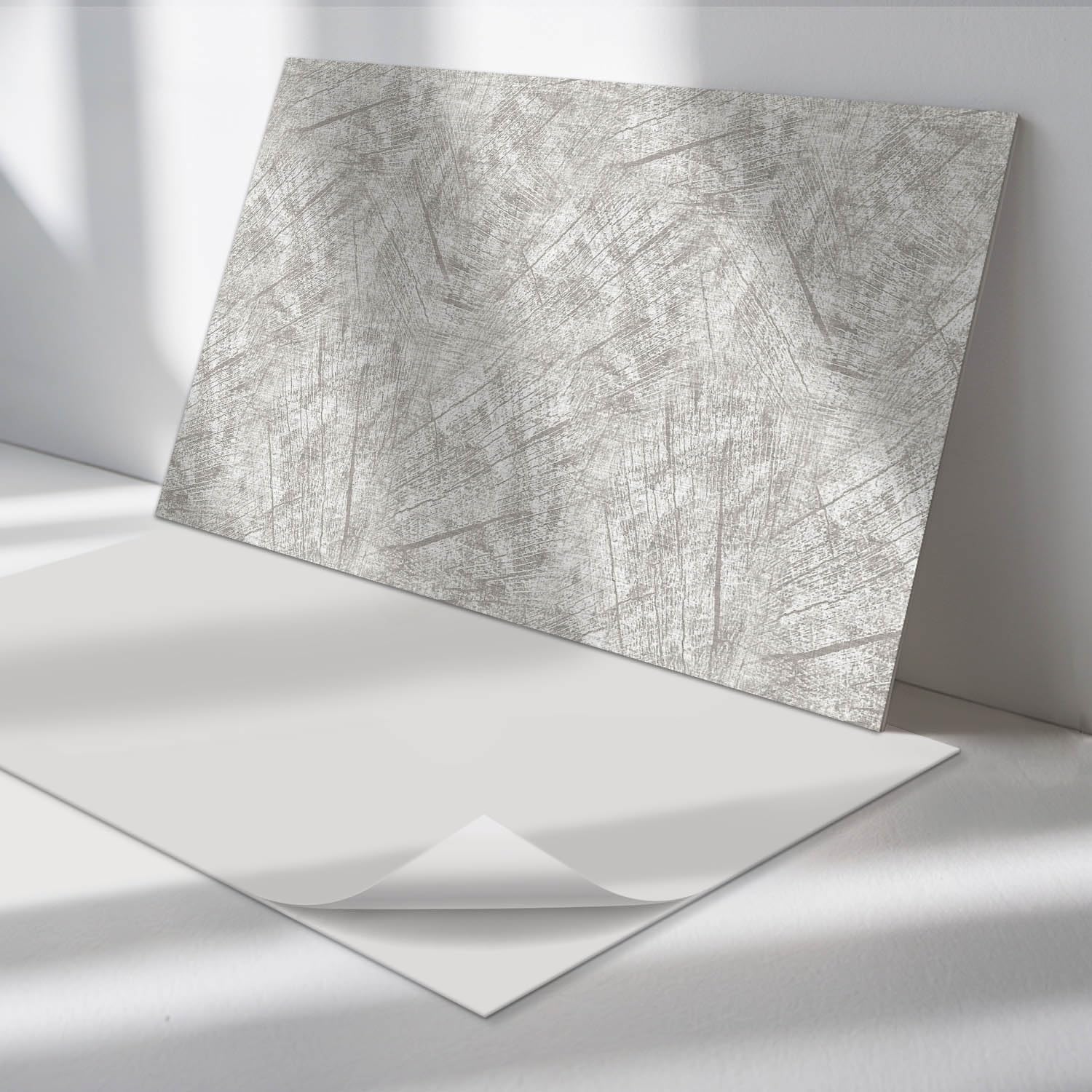 Paneles rectangulares 60x30 cm efecto hormigón modernos para suelo y pared de cocina
