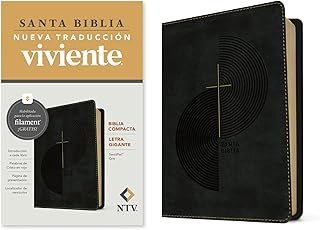 Biblia compacta NTV, letra gigante con Filament (SentiPiel, Gris, Letra Roja) (Spanish Edition)
