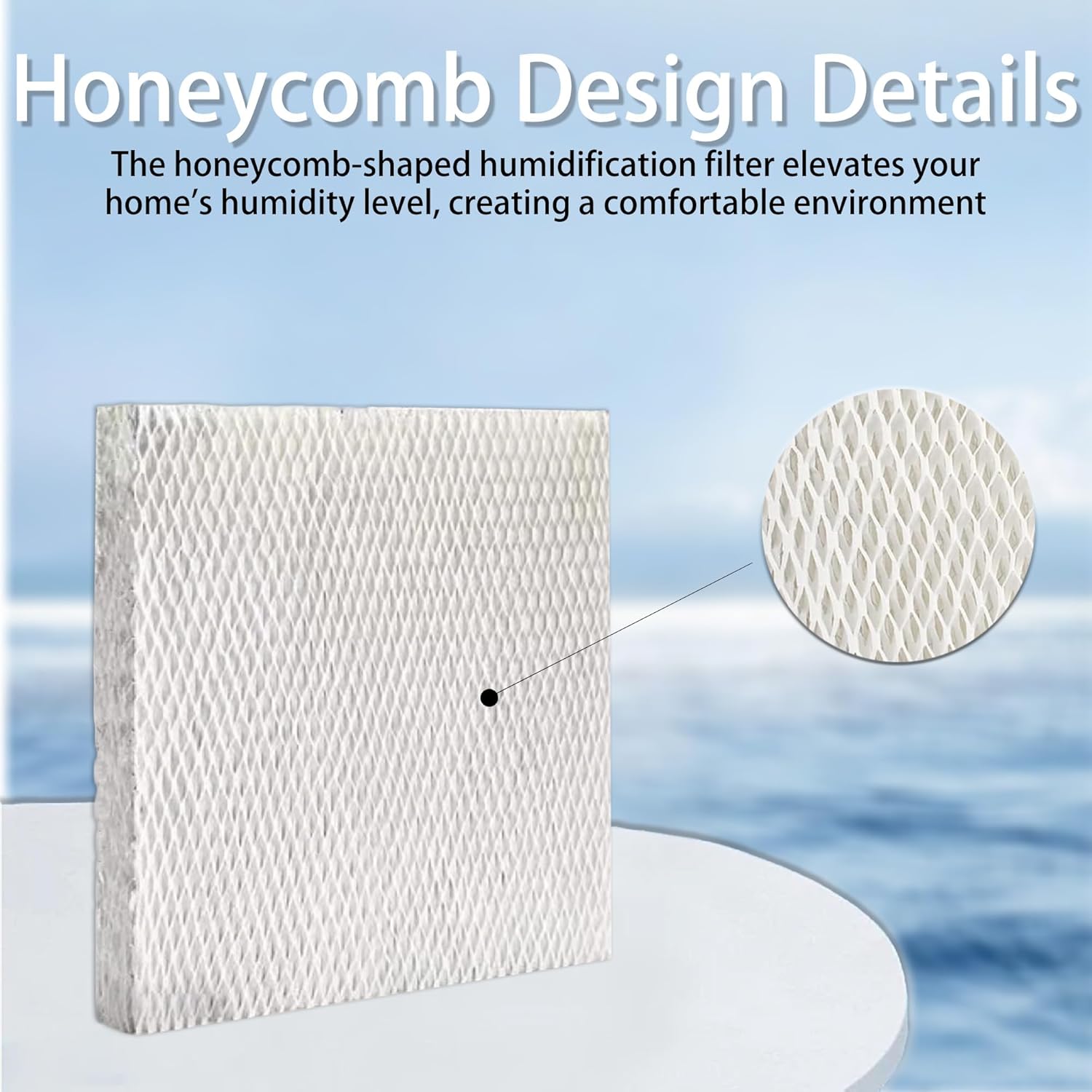 3 Pack HC22P & HC22P1001 Replacement Wick Filter Pads | for Honeywell Home HE100, HE150, HE220, HE225, HE240 Whole House Humidifiers | Size 10" x 9.5" x 1.5" Add Aluminum