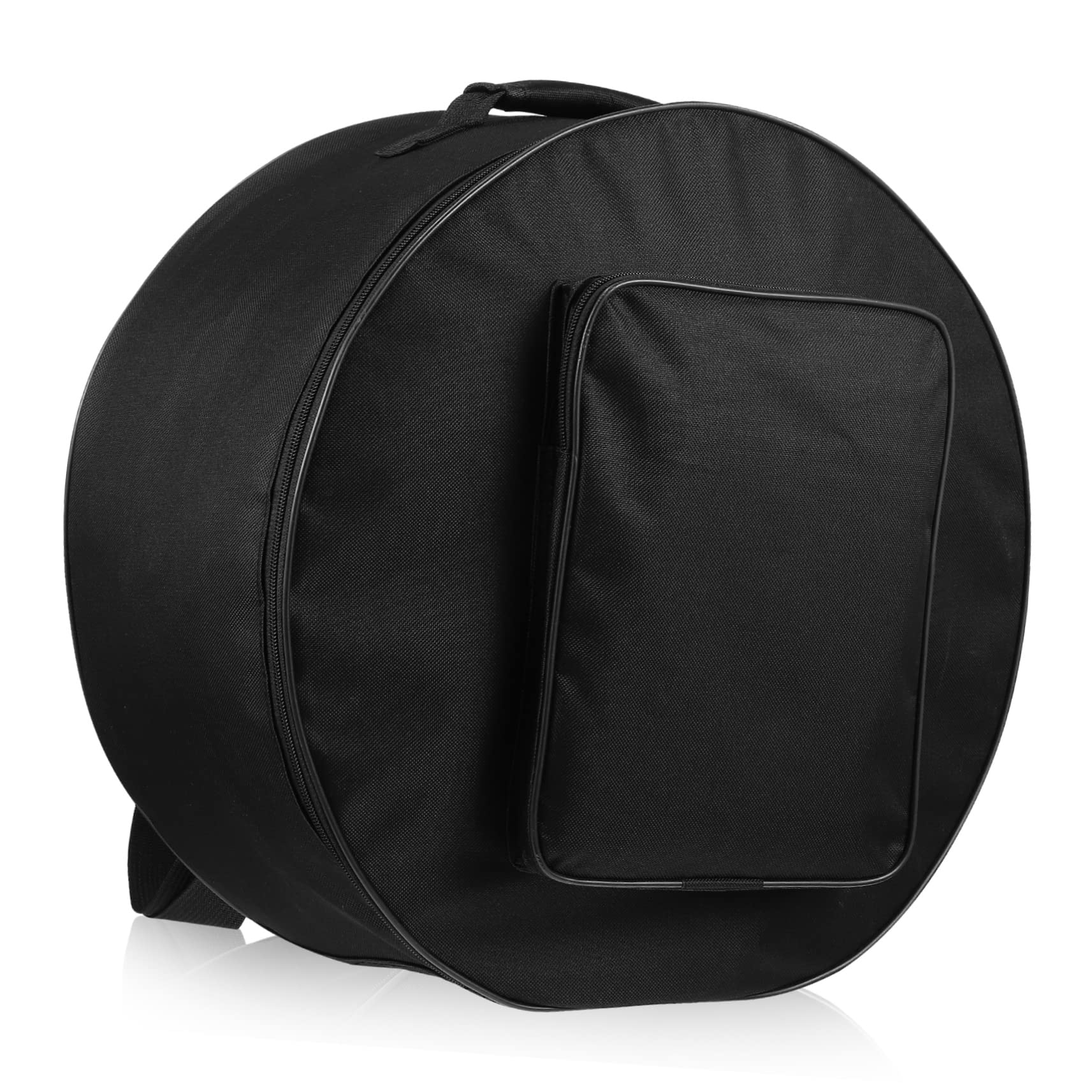 Toyvian Mochila Portátil para Caja de Batería de Nylon Negro Asa de Transporte y Protección para Instrumentos de Percusión Redonda