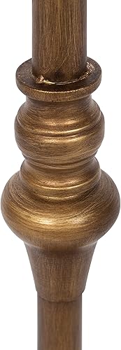 Miniatura 4 de Kate and Laurel Stratton - Mesa de pedestal rústica; 13 x 13 x 26; dorada; mesa de pedestal decorativa para decorar áreas de estar más pequeñas y