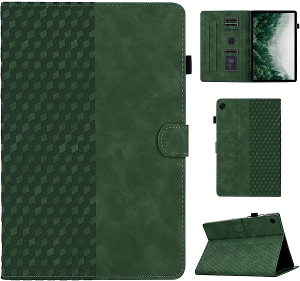 CASAFUNY Case Cover for Samsung Galaxy Tab A11 8.7 Inch 2025/Galaxy Tab A9 8.7 Inch 2023 Ultra Slim Magnetic Protective Tablet Cover with Stand Function for SM-X133/X135/X110/X115, Green - 1