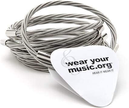 Amazon.com: Simply Silver Guitar String Bracelet : Clothing, Shoes ...
